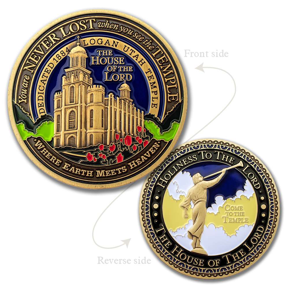 Logan Utah Temple Medallion Coin, , large image number 3