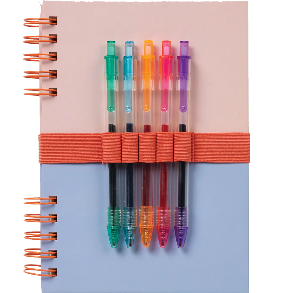 Journal Coral & Salt Water W/Pens