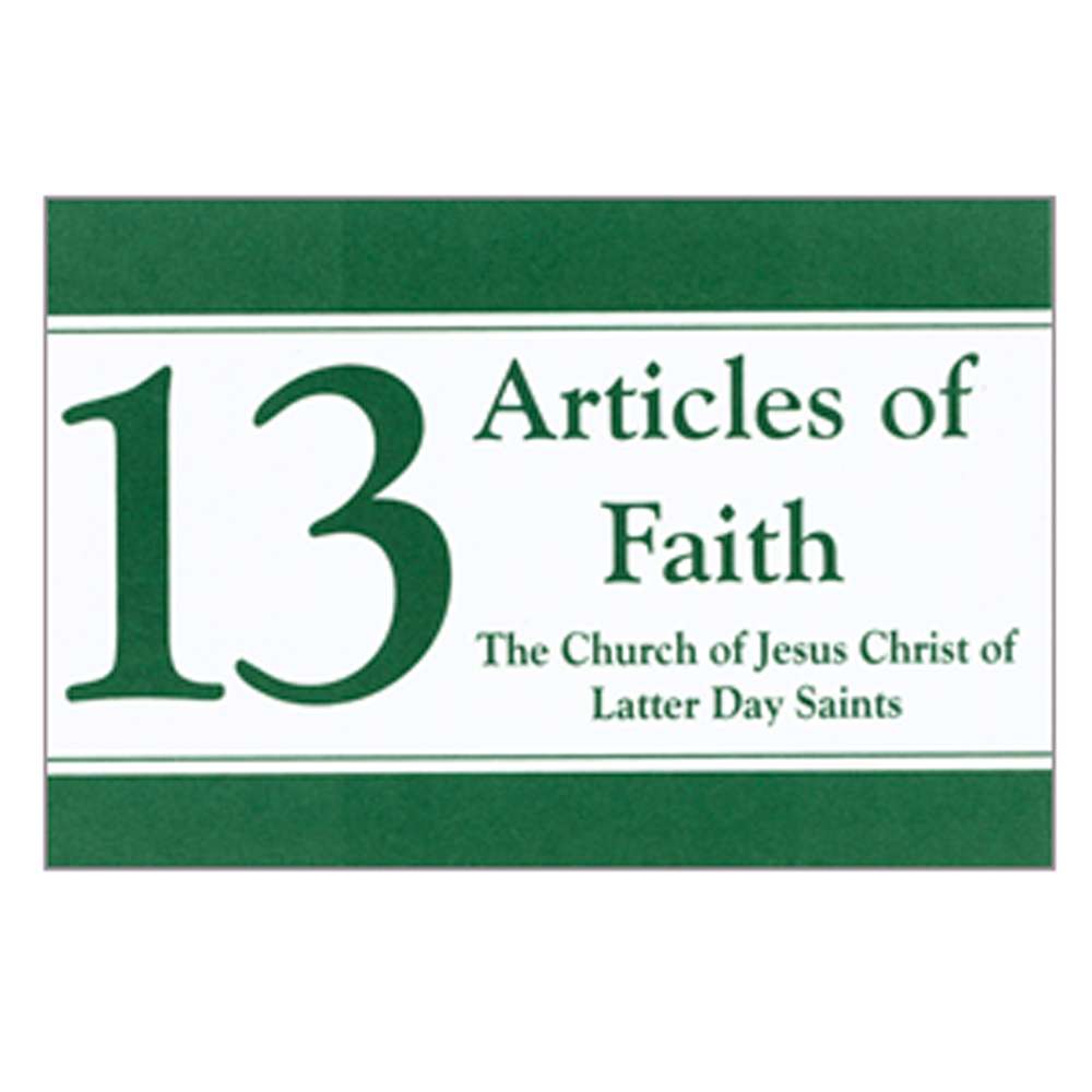 13 Articles of Faith Cards, , large image number 0