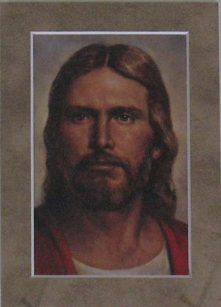 Christ in Red Robe - 5x7 Matted Print, , large image number 0