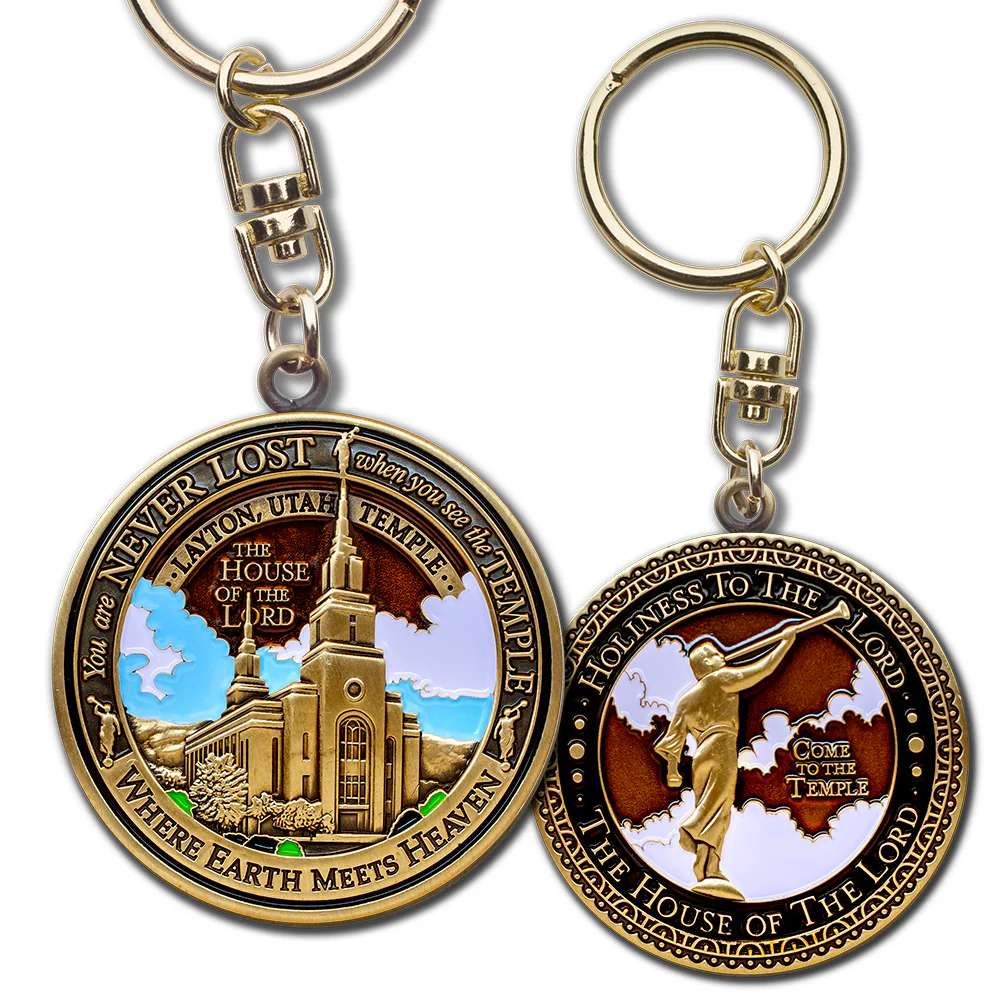 Layton Utah Temple Keychain, , large image number 3