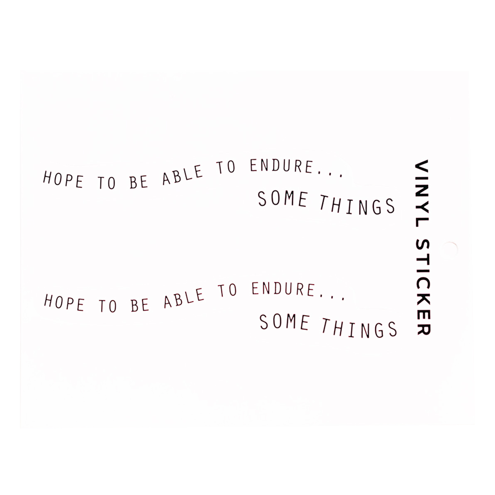 Endure Some Things Vinyl Sticker