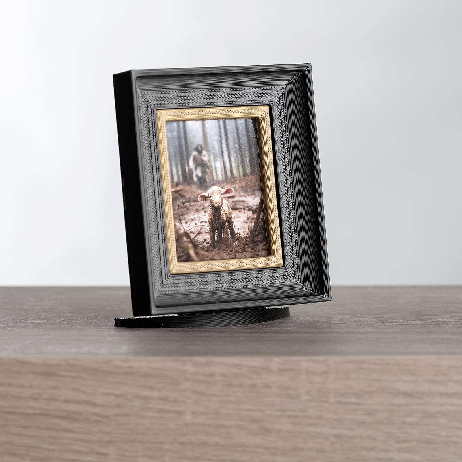 Jesus Runs Towards the Lost Lamb, Small and Simple (2.75x3 Framed Art), , large image number 2