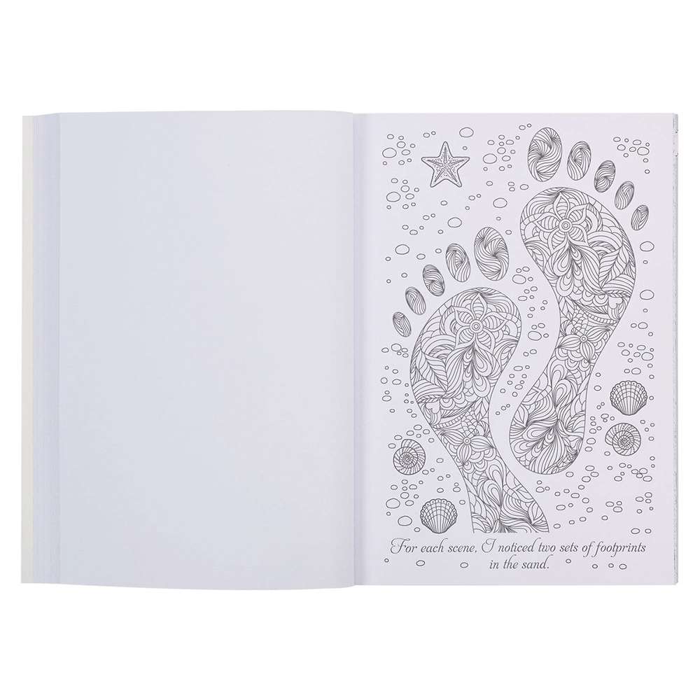 Footprints in the Sand Coloring Book, , large image number 3