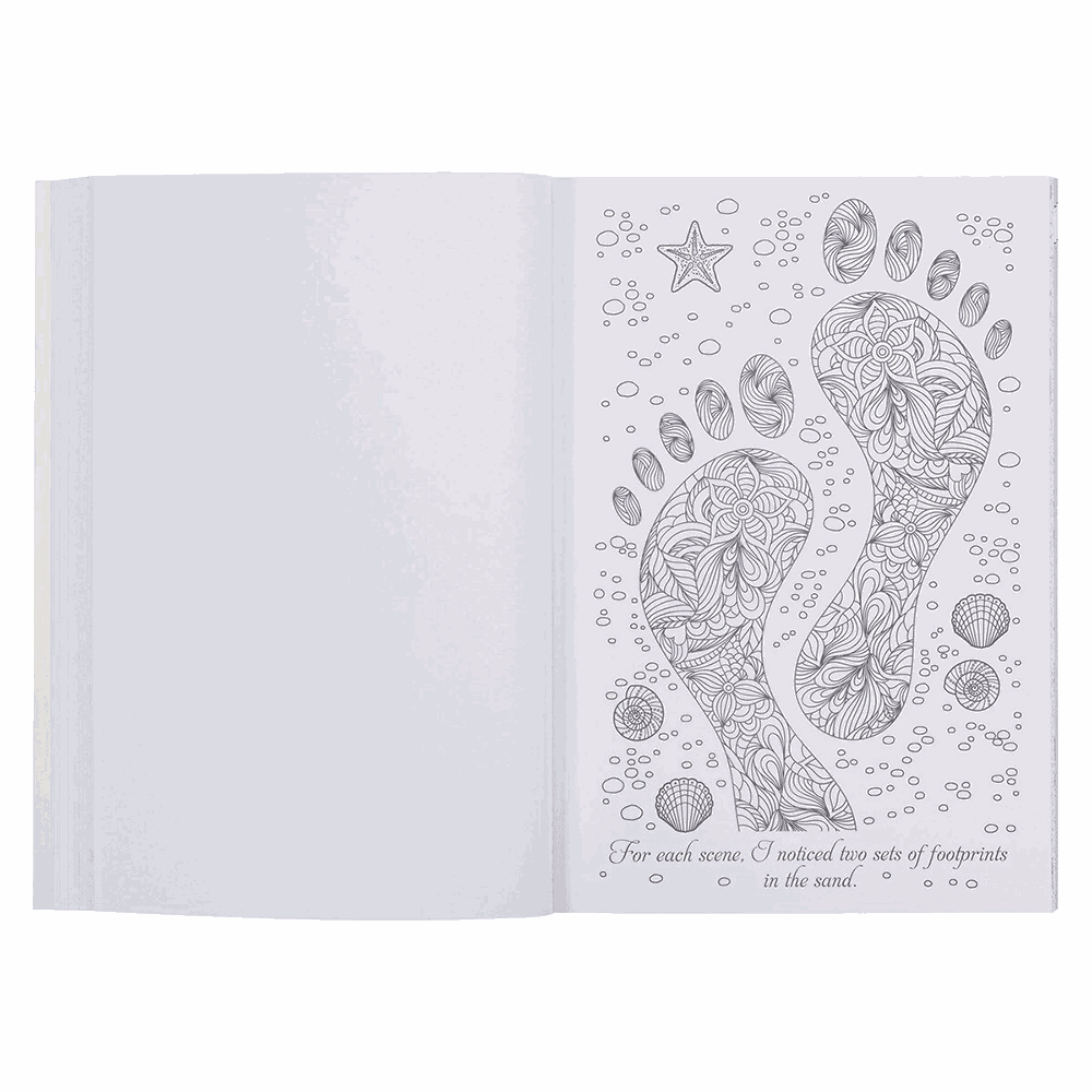 Footprints in the Sand Coloring Book, , large image number 3