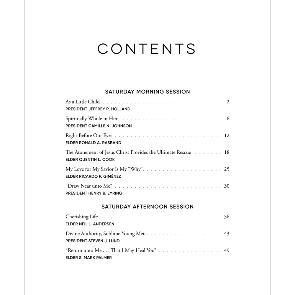 General Conference Addresses, Journal Edition, April 2025, , large image number 1