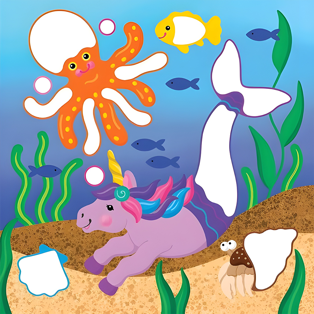 Color-By-Dots Sticker Book Unicorns, , large image number 6