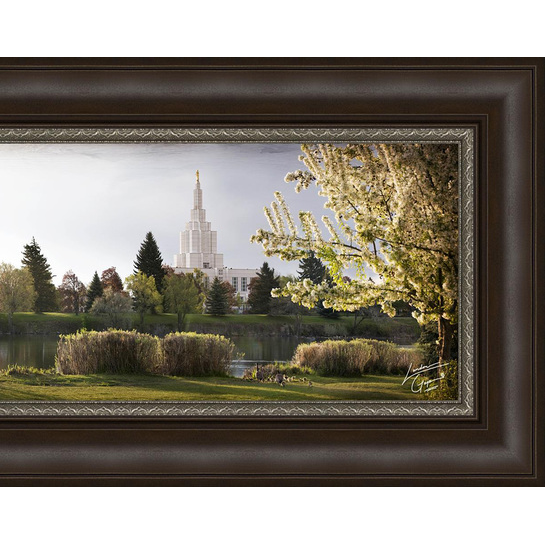 Idaho Falls Temple, The Daydawn is Breaking (18x47 Framed Art), , large image number 3