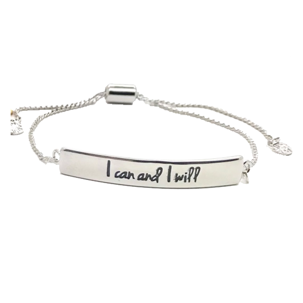I Can and I Will Adjustable Bracelet