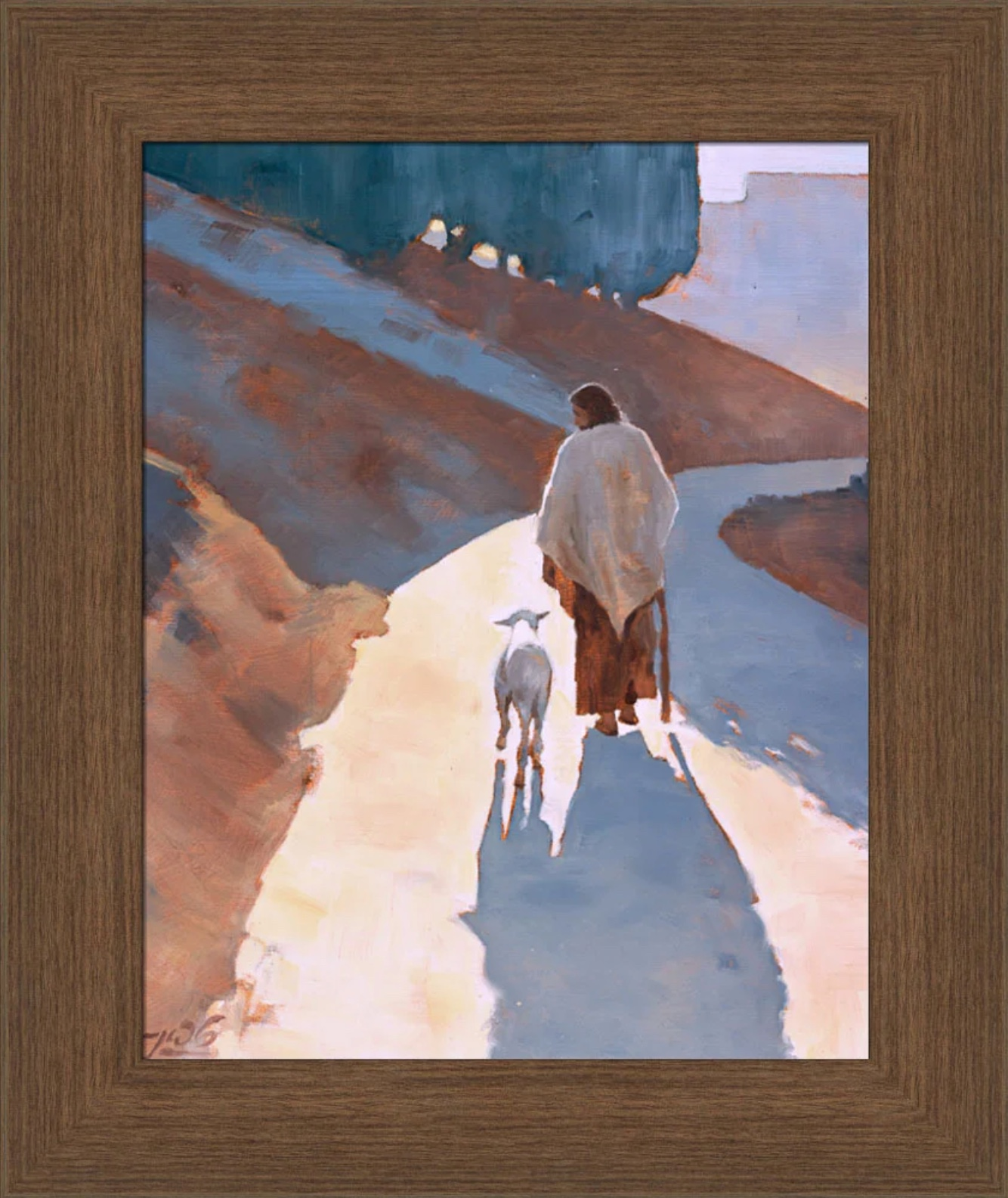 With Me In the Way (19x16 Framed Canvas Print)