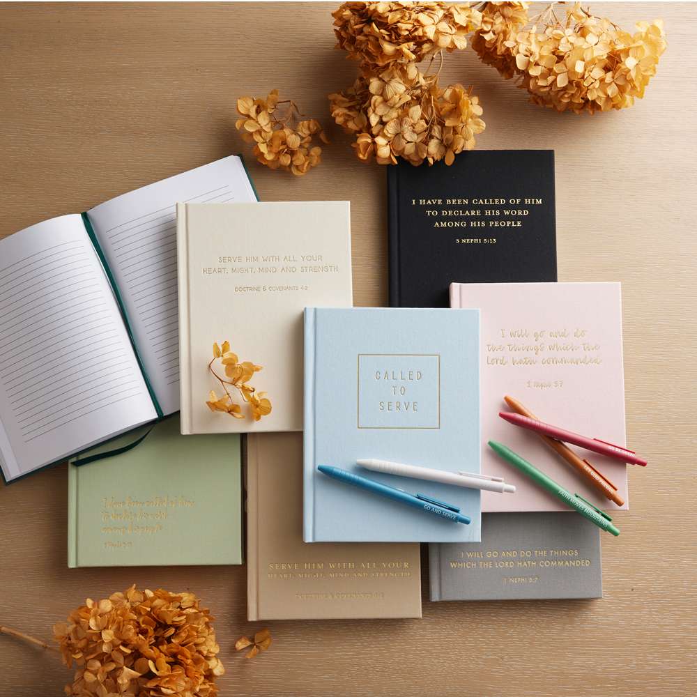 Serve Him, Dark Beige Linen Missionary Journal, , large image number 8