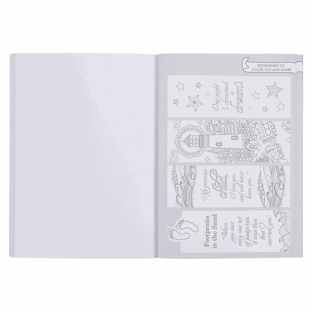 Footprints in the Sand Coloring Book, , large image number 4