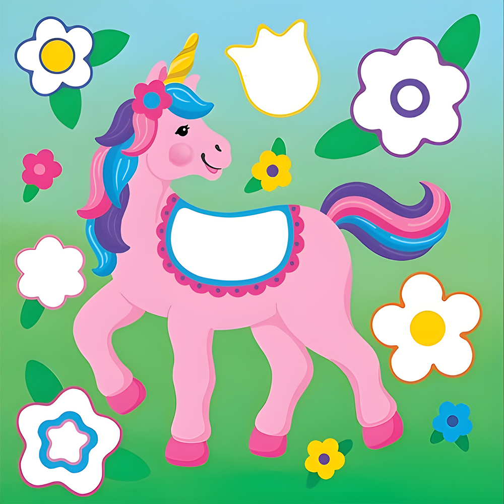 Color-By-Dots Sticker Book Unicorns, , large image number 7