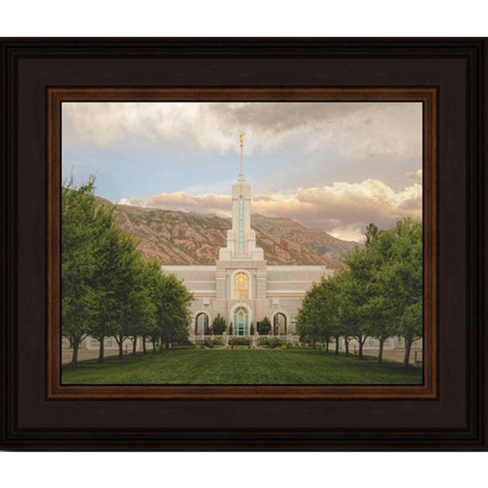 Mt. Timpanogos Temple (16x19 Framed Print)