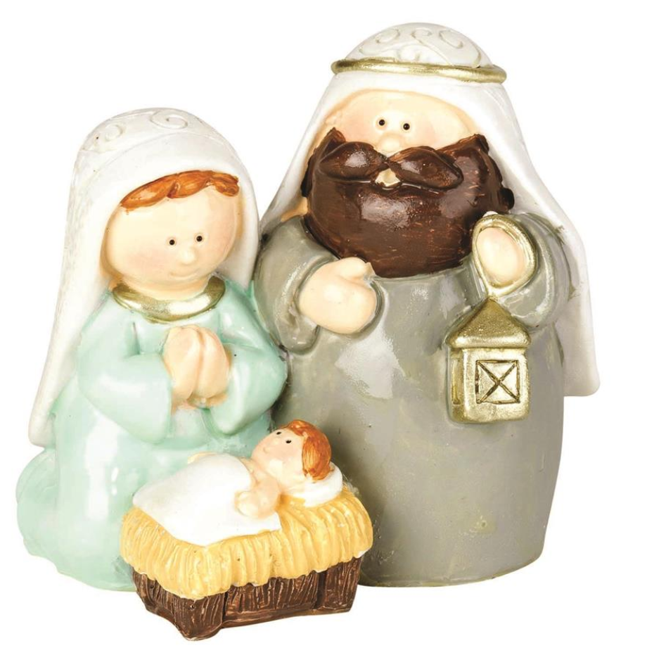 Roly Poly Holy Family Nativity Figurine
