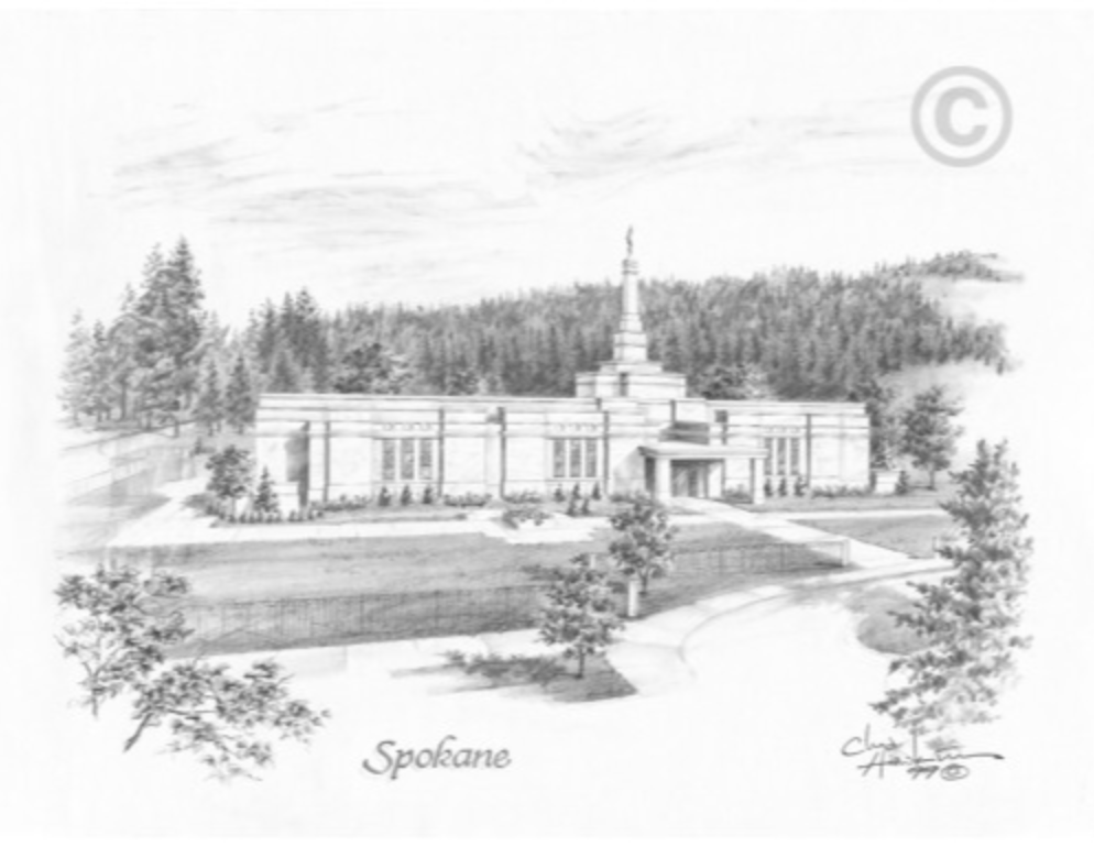 Spokane Washington Temple Recommend Holder, , large