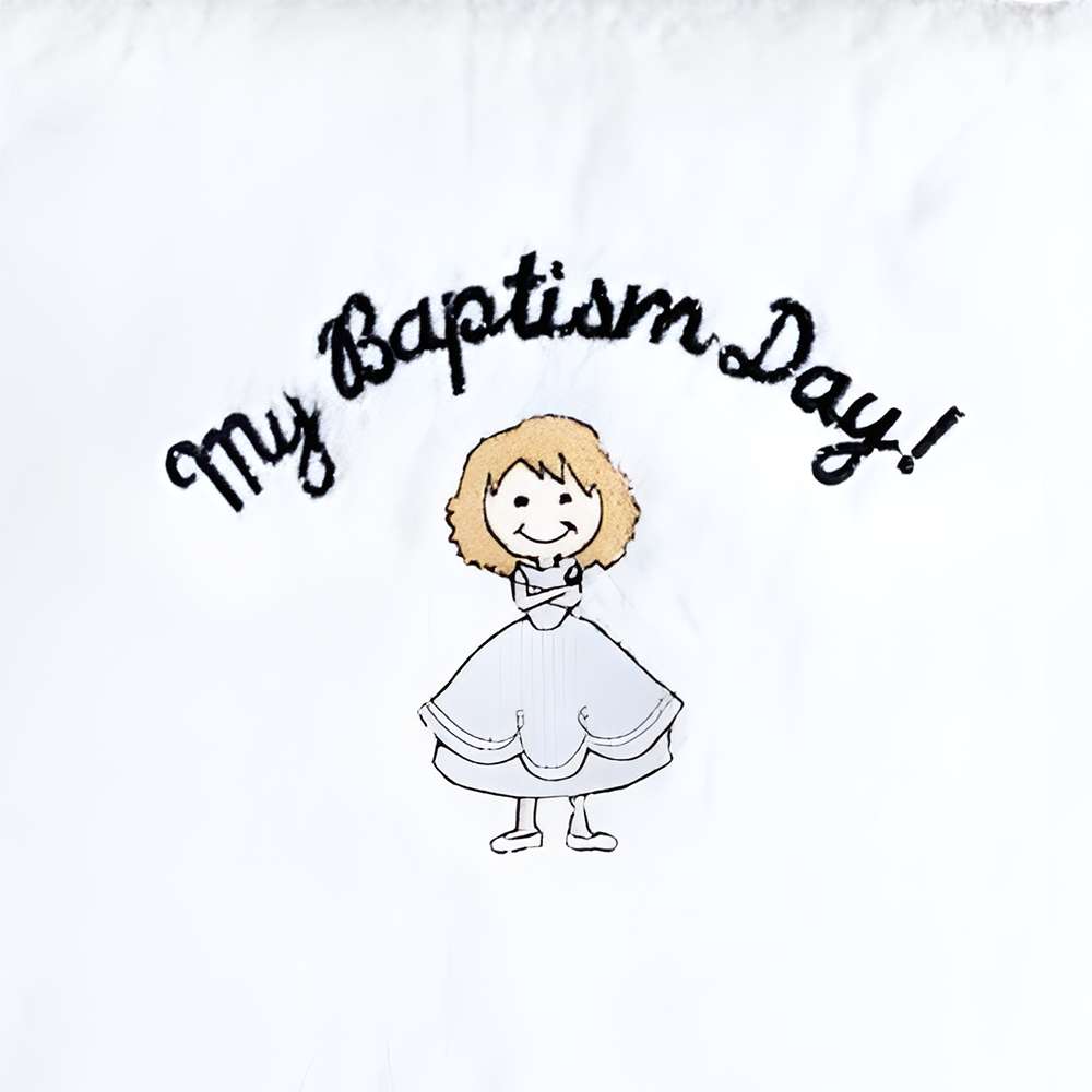 My Baptism Day Towel - Blonde Hair, , large image number 2