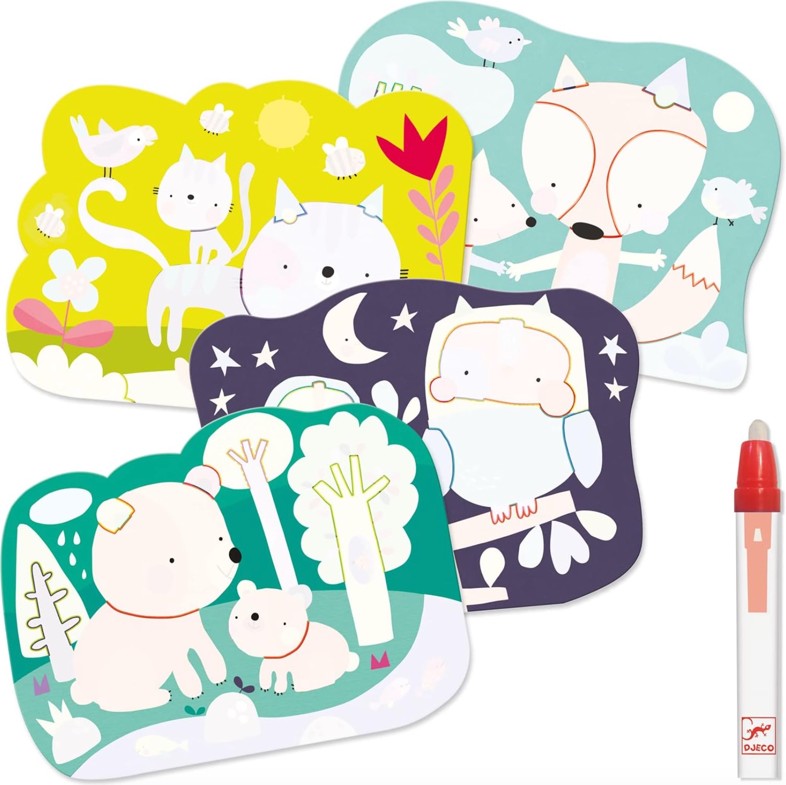 Hidden in the Woods Paint with Water Set, , large image number 1