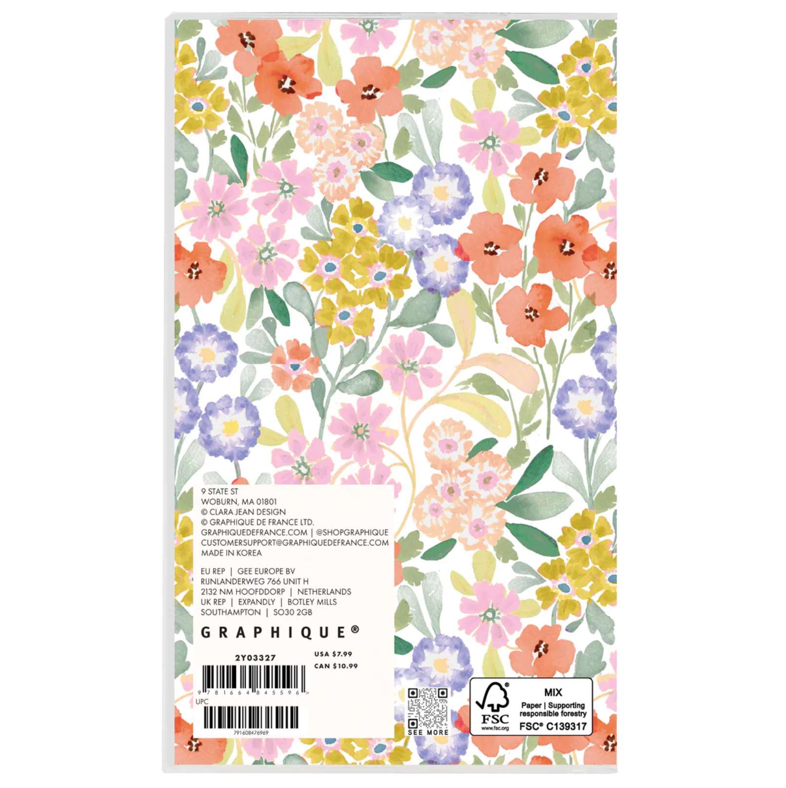 2027 Happy Floral 2-Year Pocket Planner, , large image number 4
