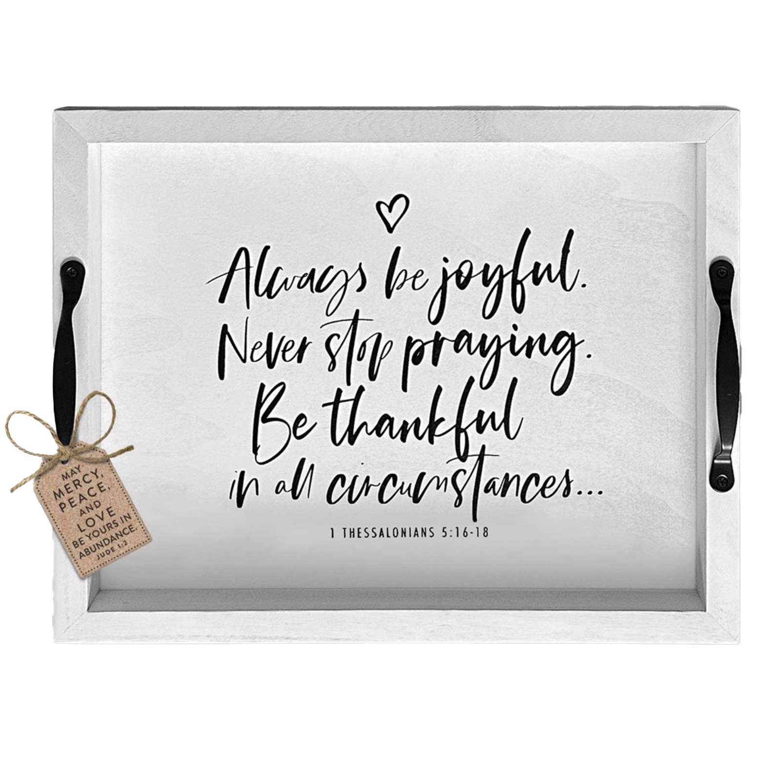 Always Be Joyful Wood Tray