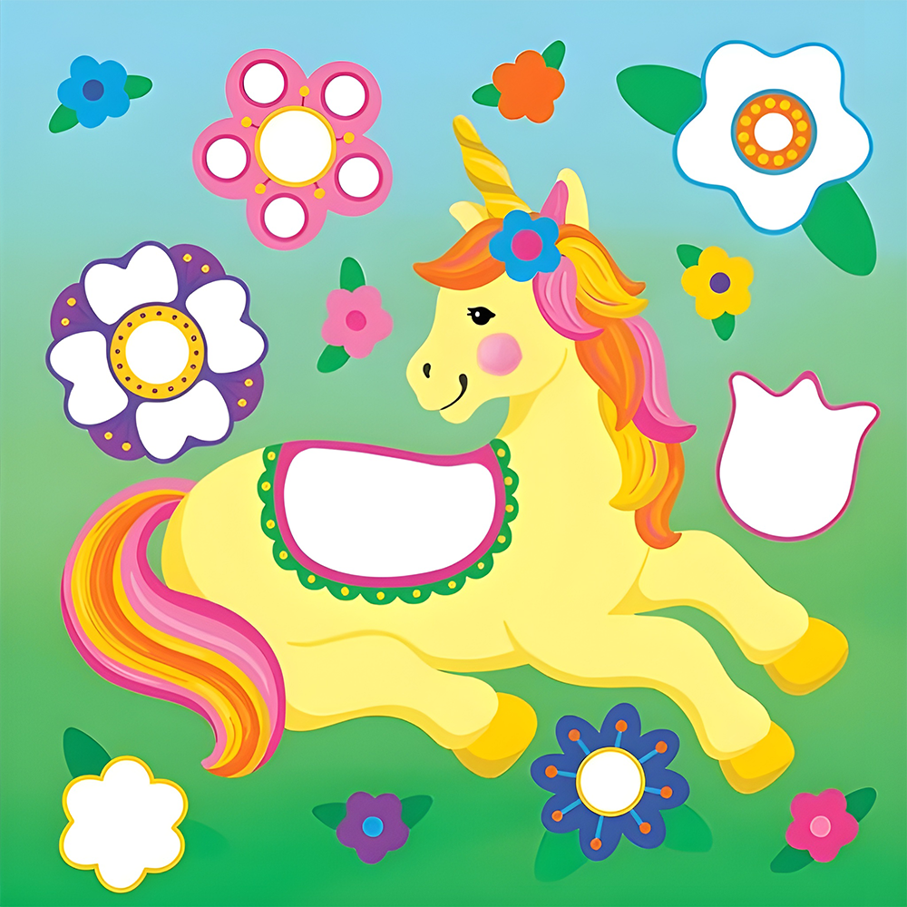 Color-By-Dots Sticker Book Unicorns, , large image number 8