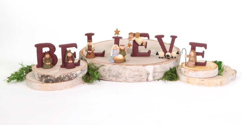 "Believe" Resin Nativity Letters, , large image number 1