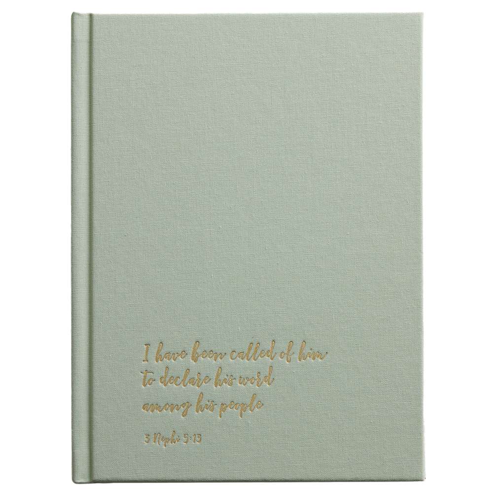I Have Been Called Sage Green Linen Missionary Journal