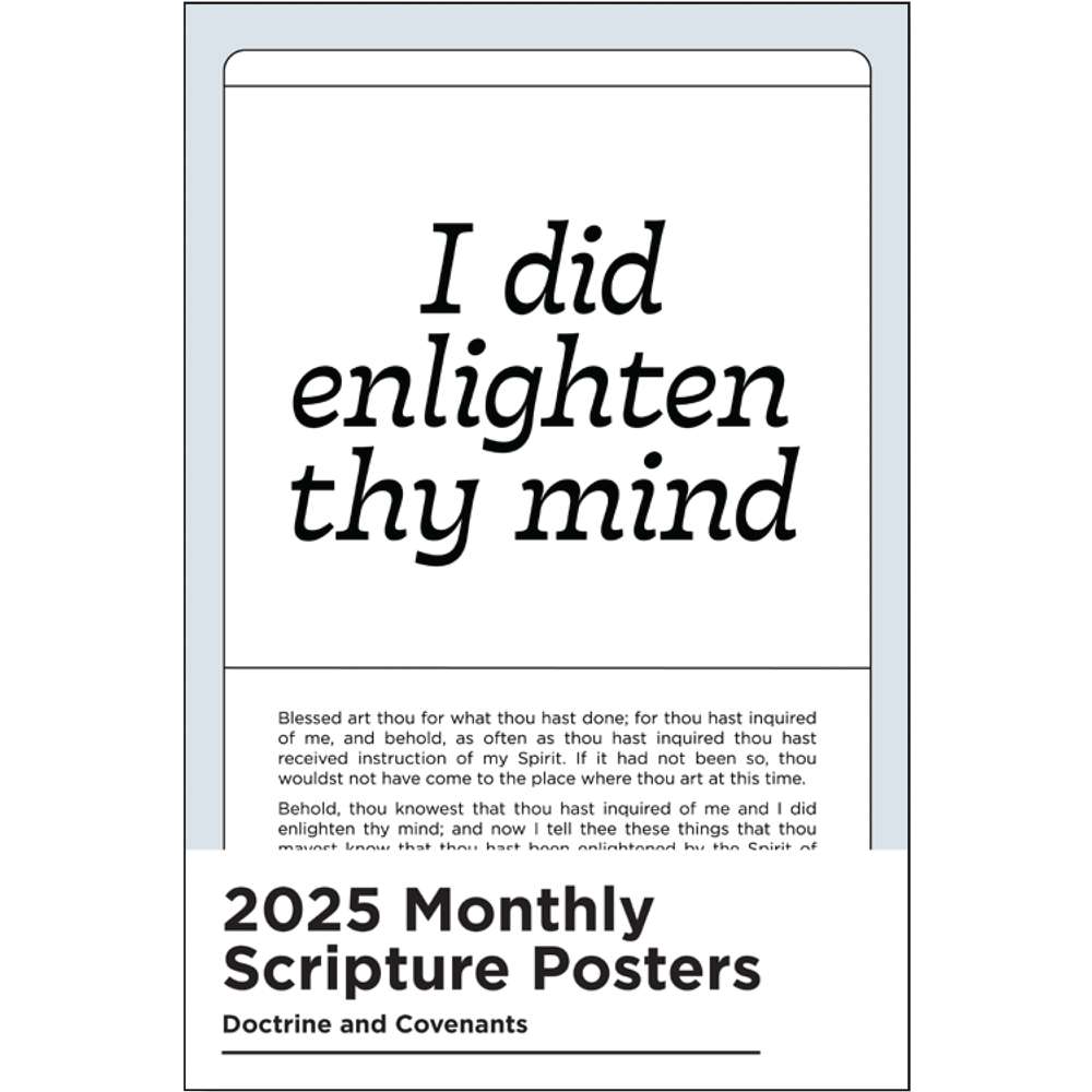 2025 Monthly Scripture Posters, Doctrine and Covenants, , large