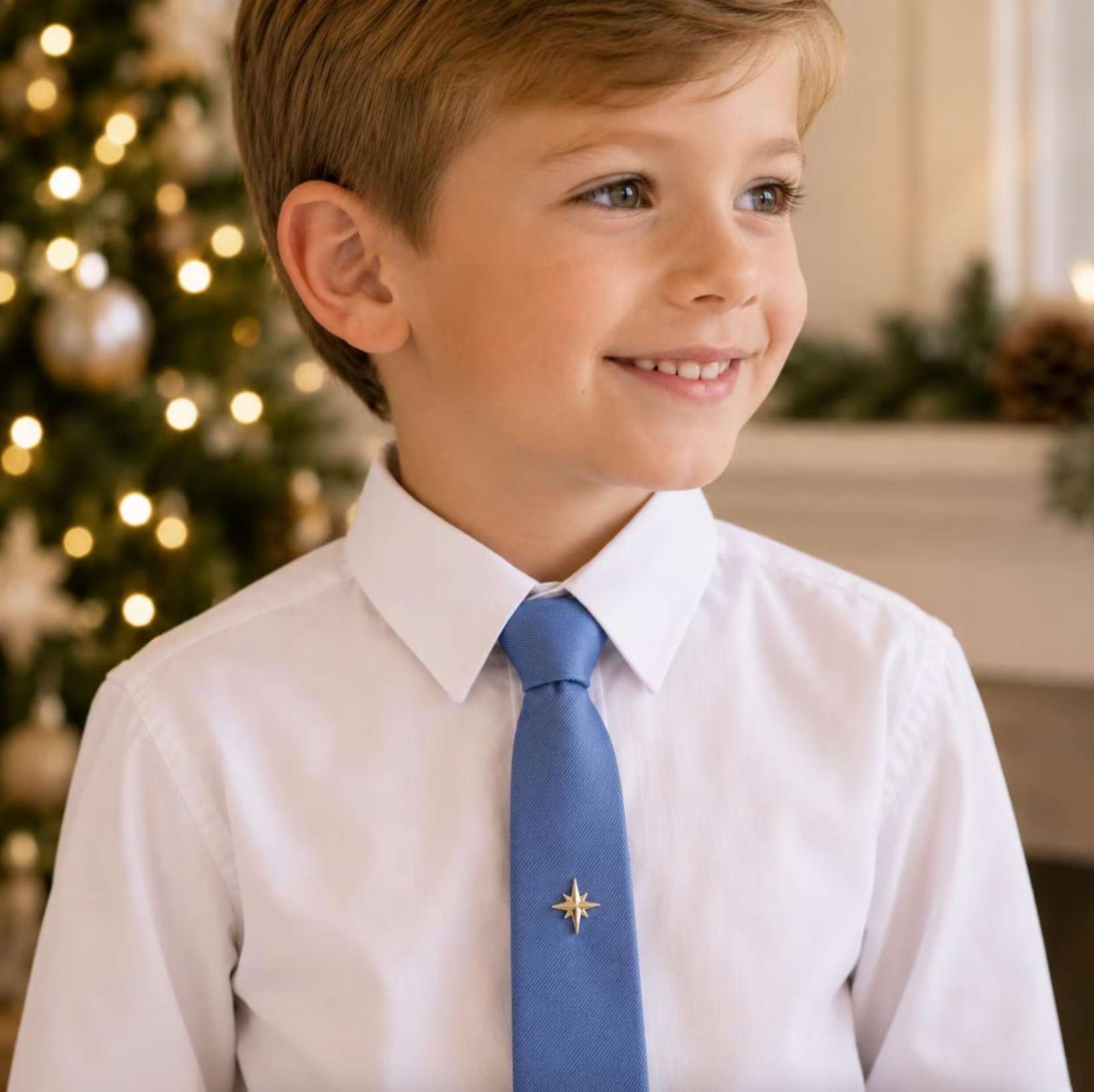 Children's Christmas Star Tie Pin, , large image number 3