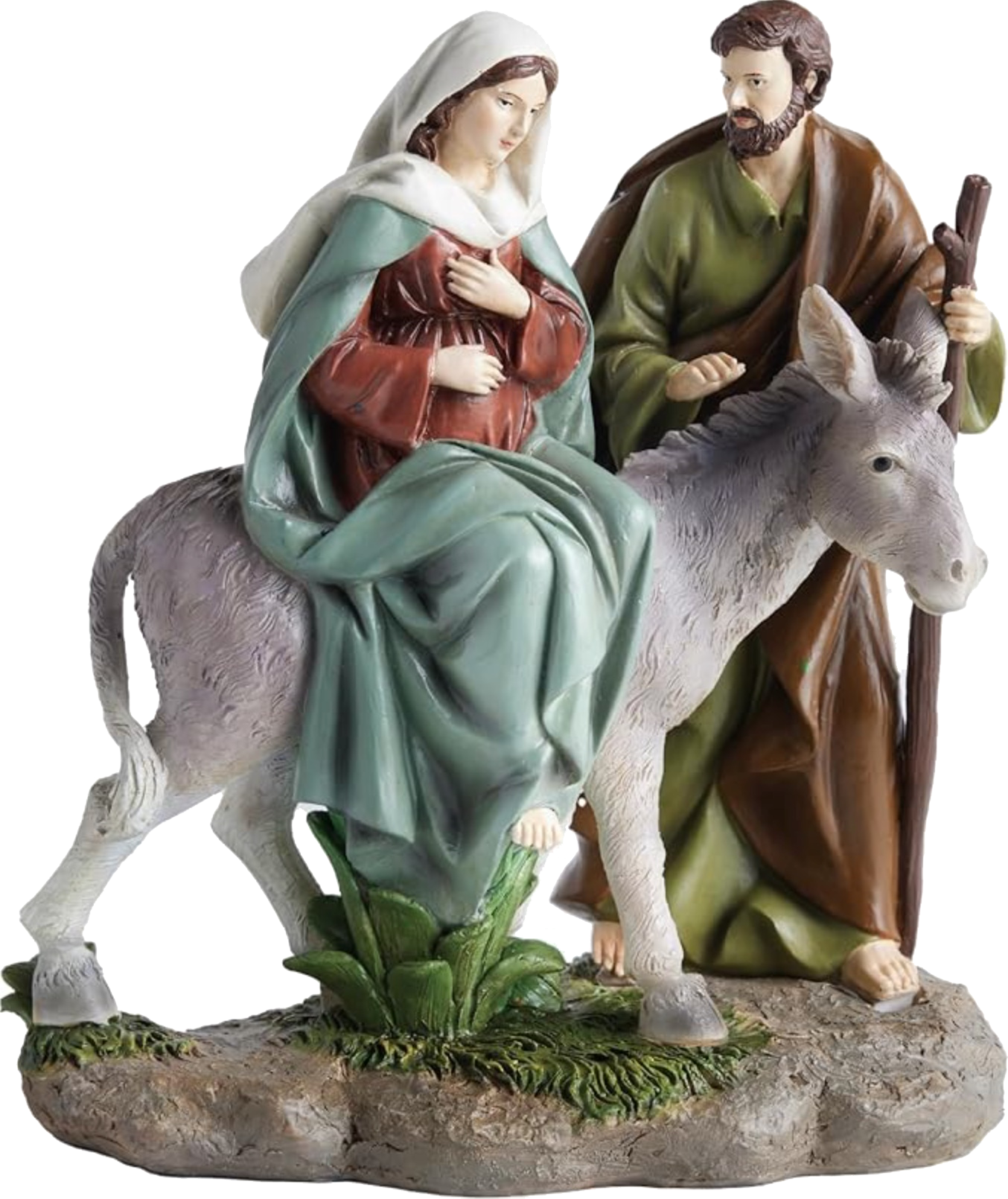 Journey to Bethlehem Holy Family Nativity Figurine