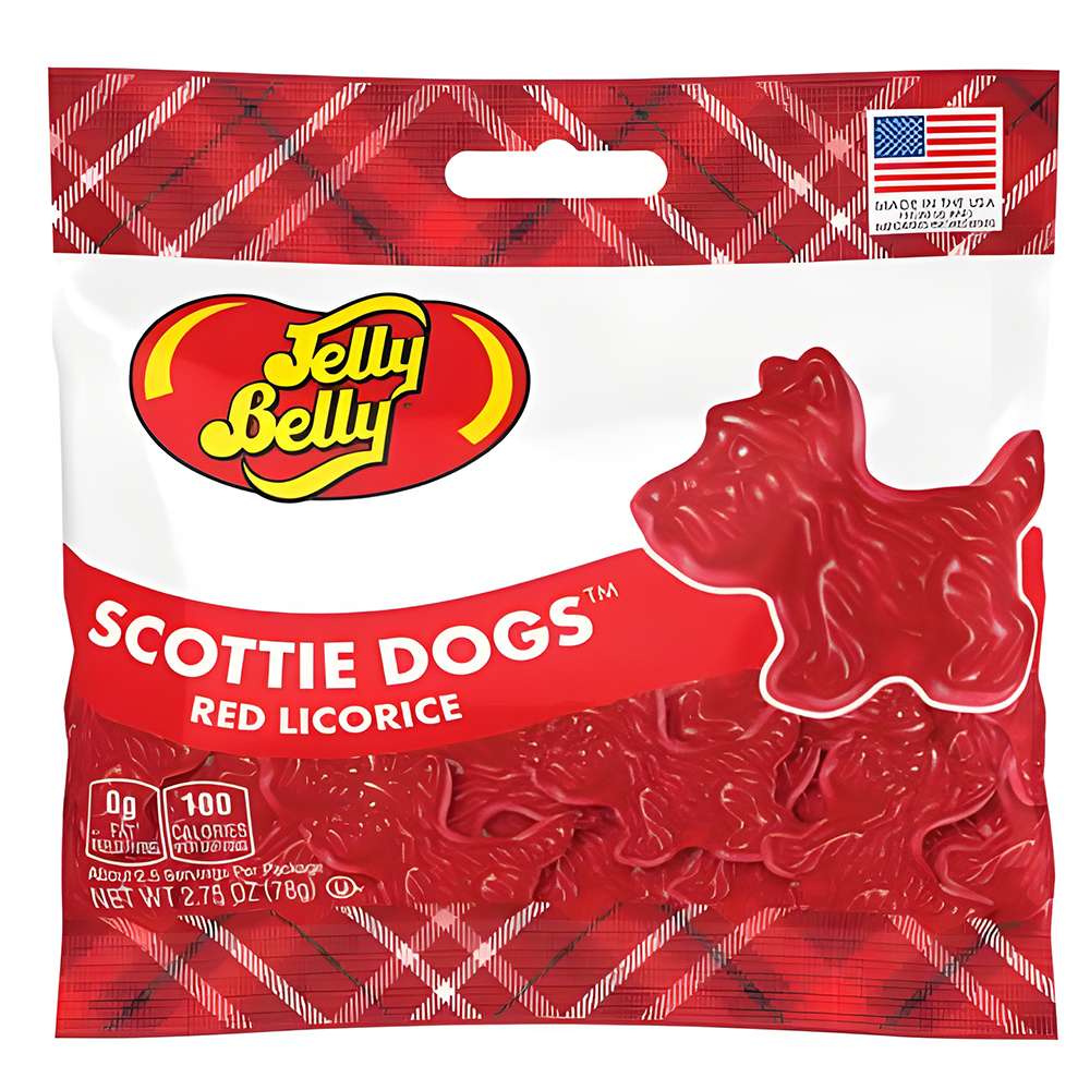 Jelly Belly Bagged Red Licorice Scottie Dogs 2.75 Oz., , large image number 0