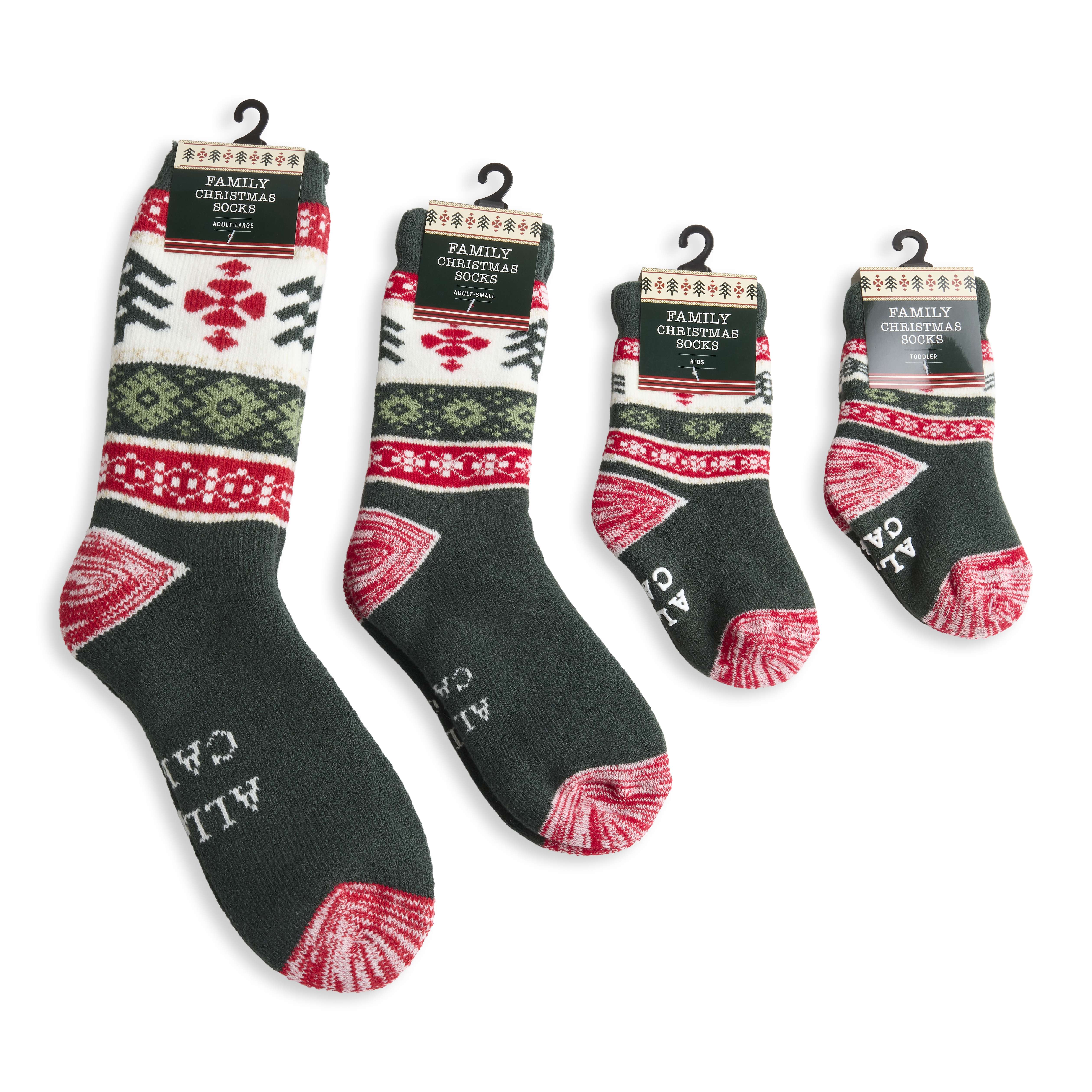 All is Calm Family Christmas Socks