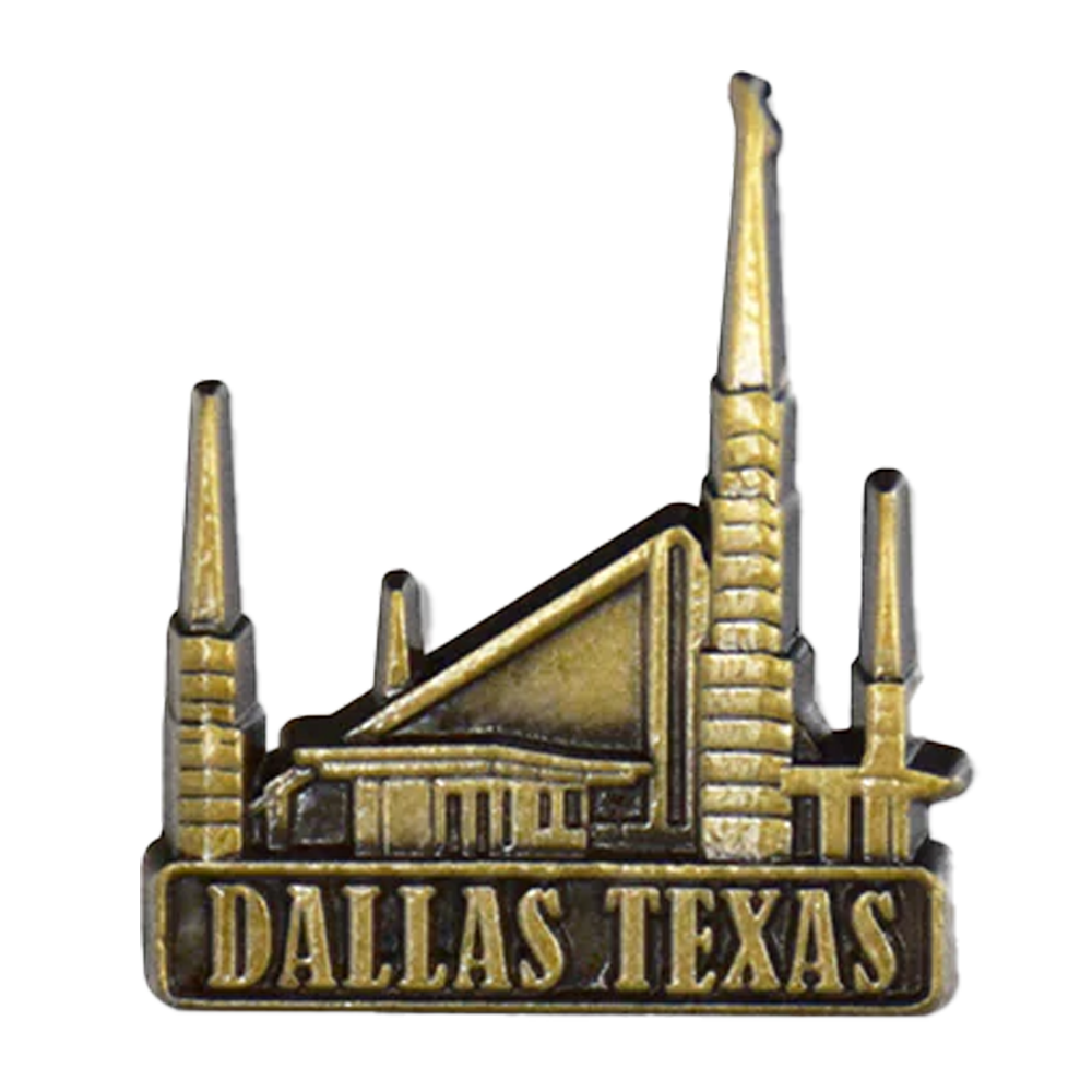 Dallas Texas Temple Pin Gold