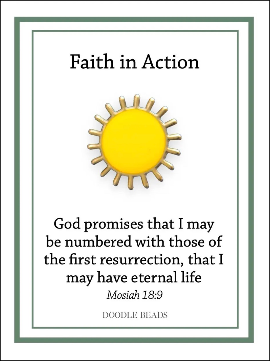 Sun Faith in Action Pin