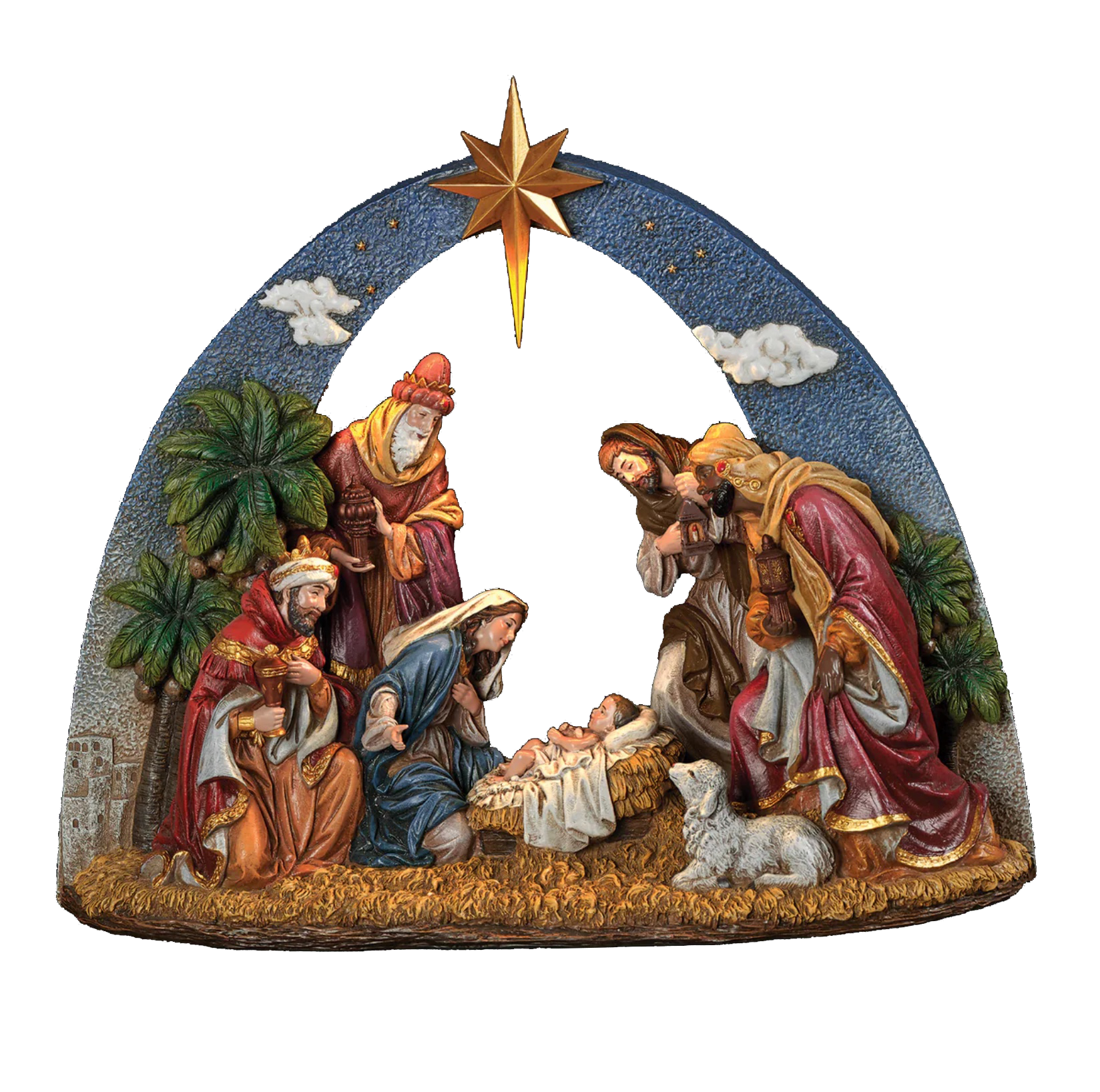 Light-up Sky Arch Nativity