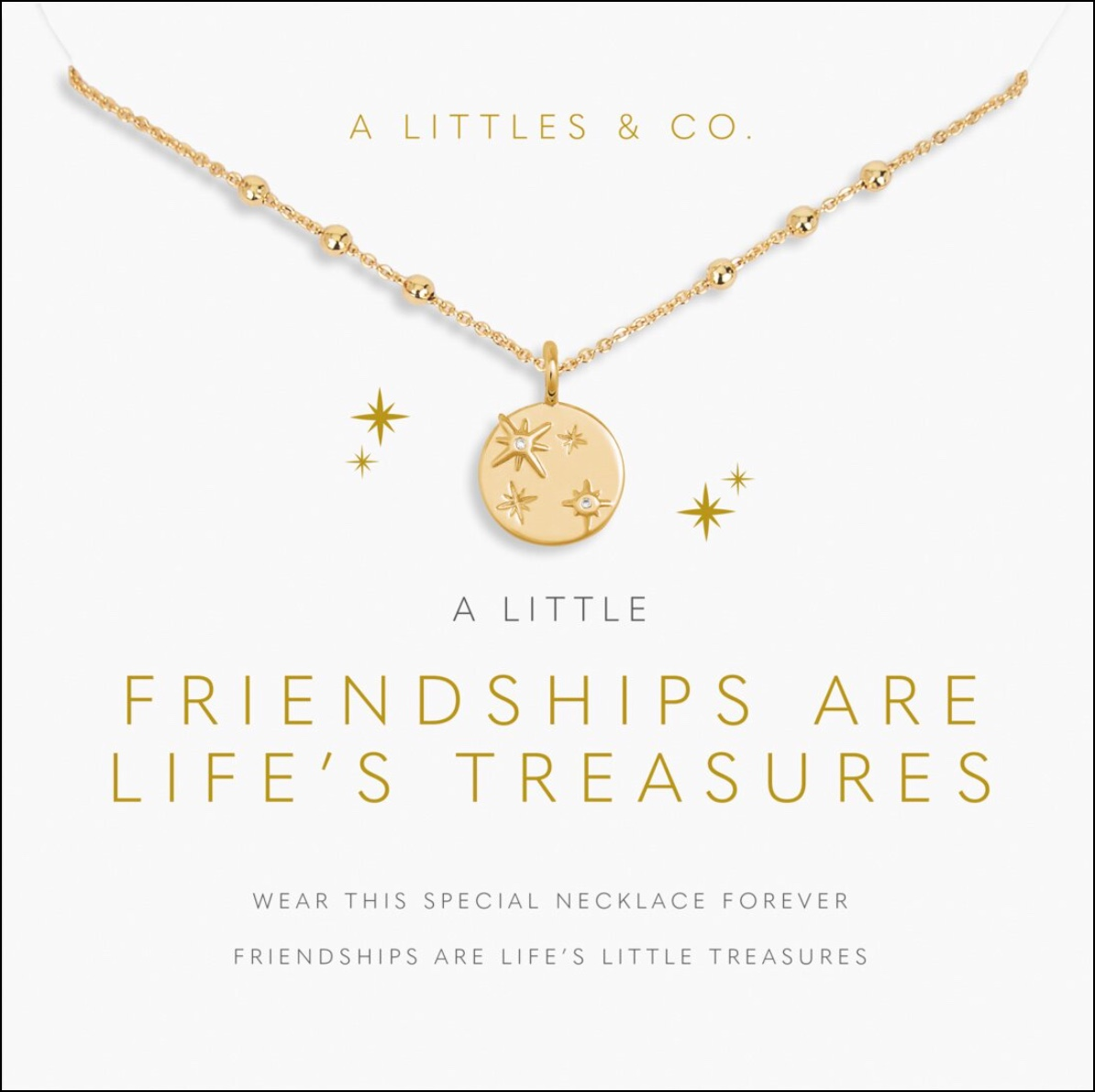 Friendships Are Life's Treasures Necklace