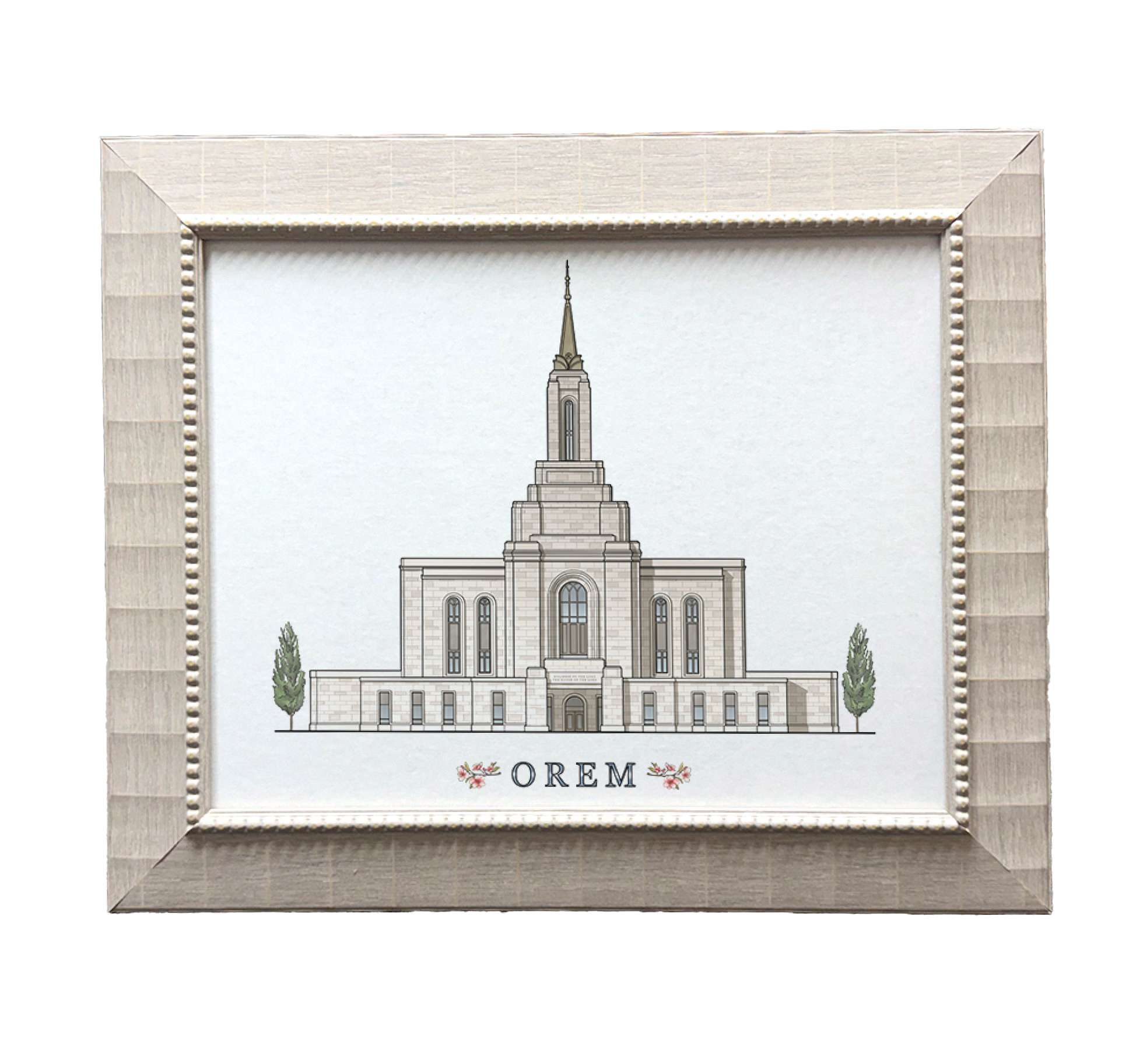 Orem Utah Temple (15x18 Framed Paper Print), , large image number 0