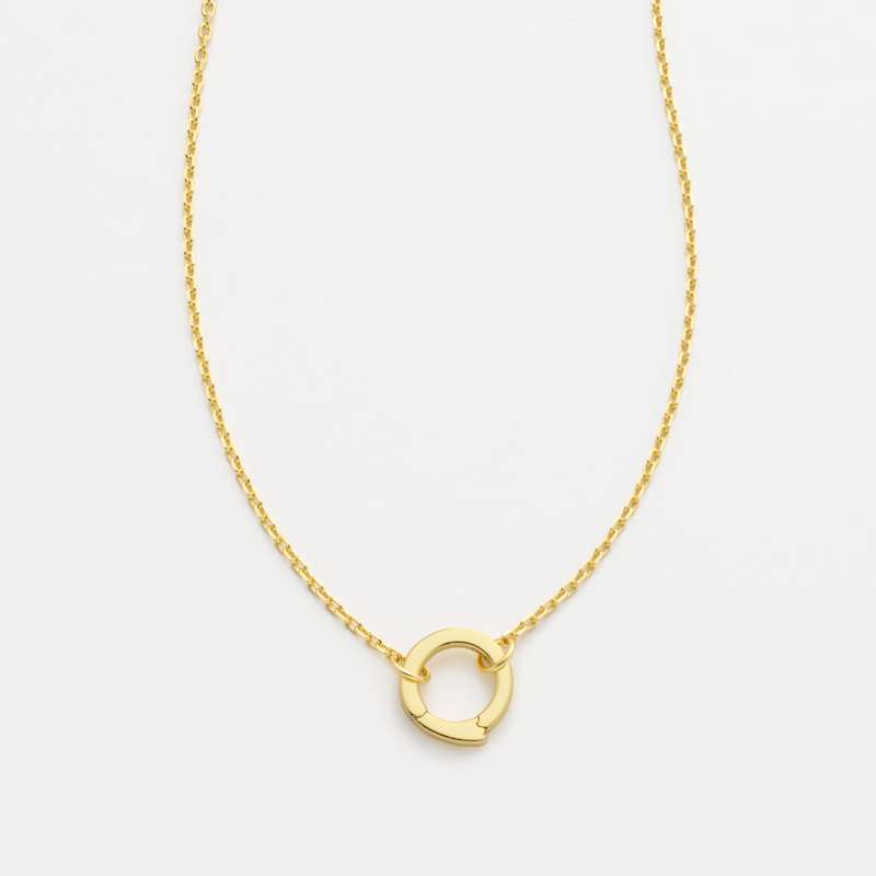Gold Charm Necklace, , large