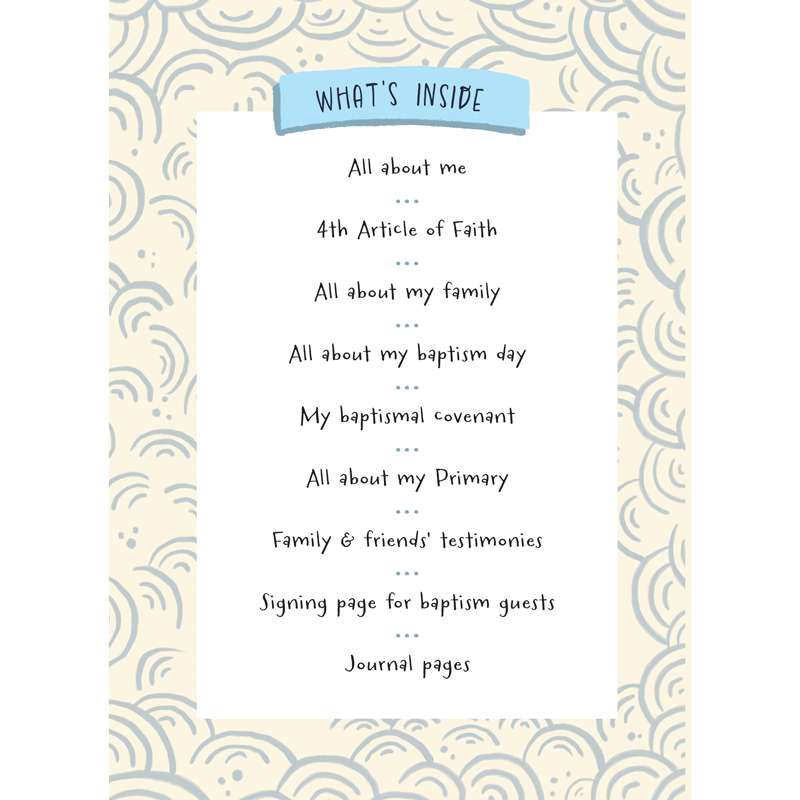 All About My Baptism Journal, , large