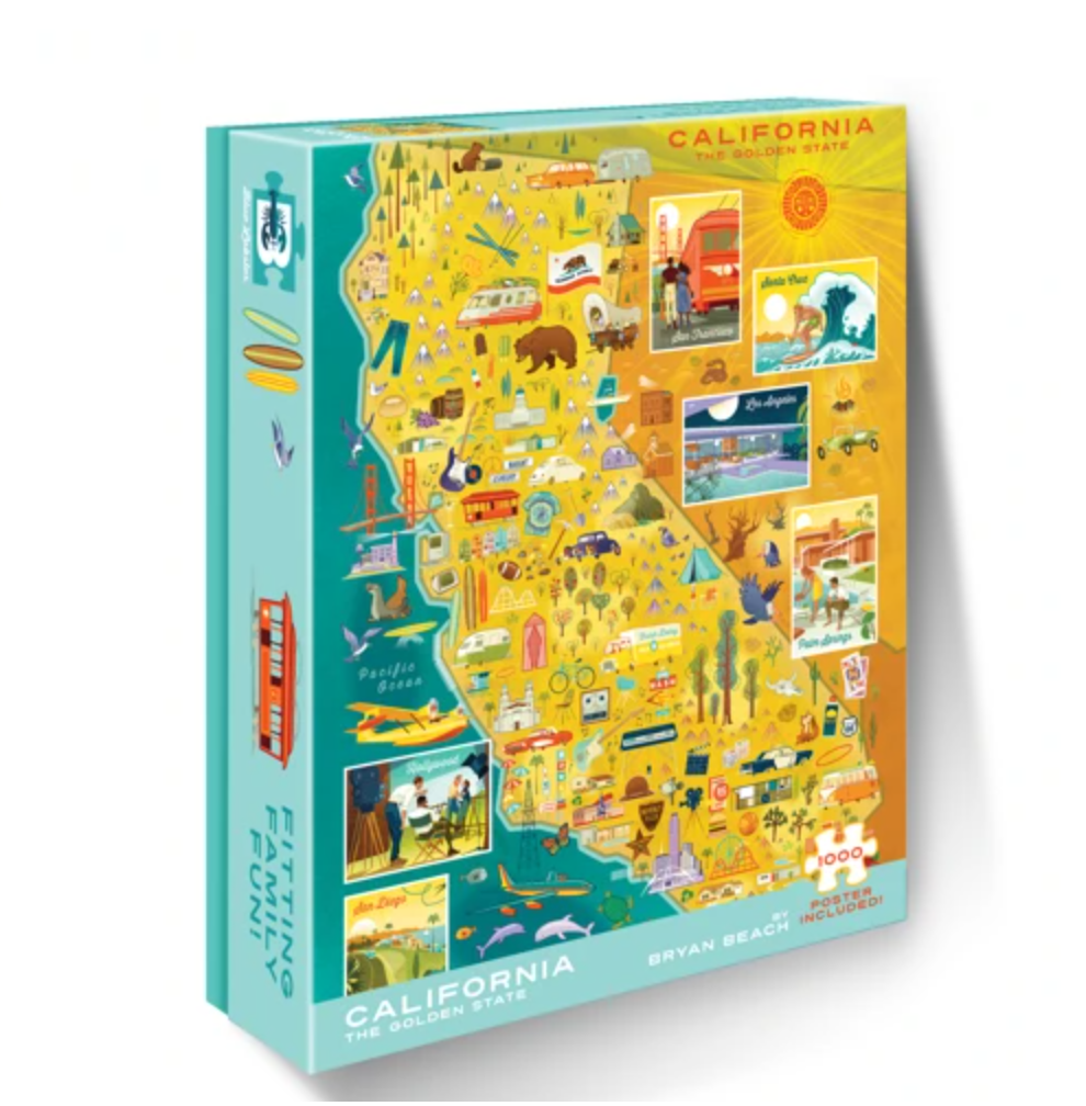 California: The Gold State 1000 Piece Puzzle