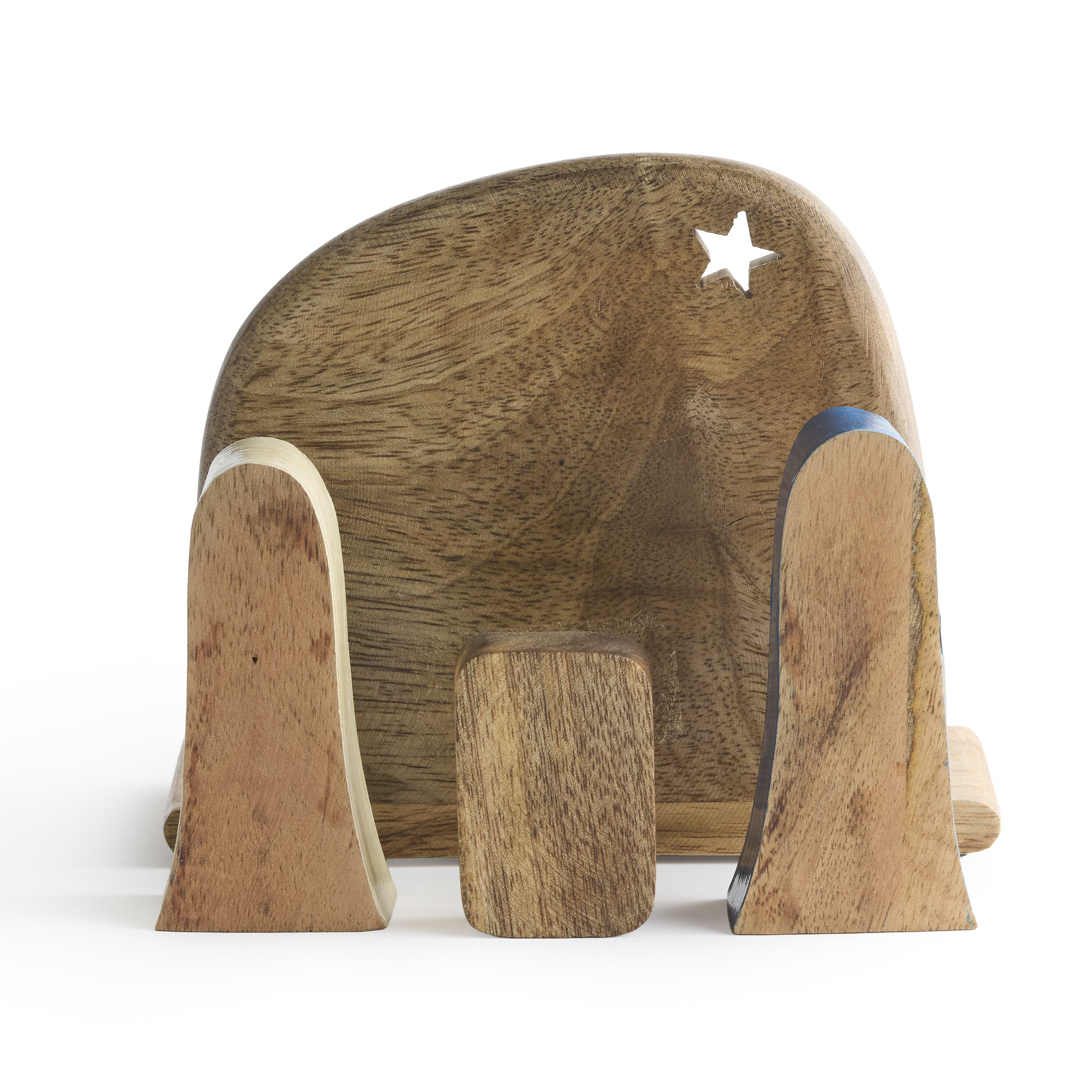 India Holy Family Mango Wood Nativity, , large image number 3