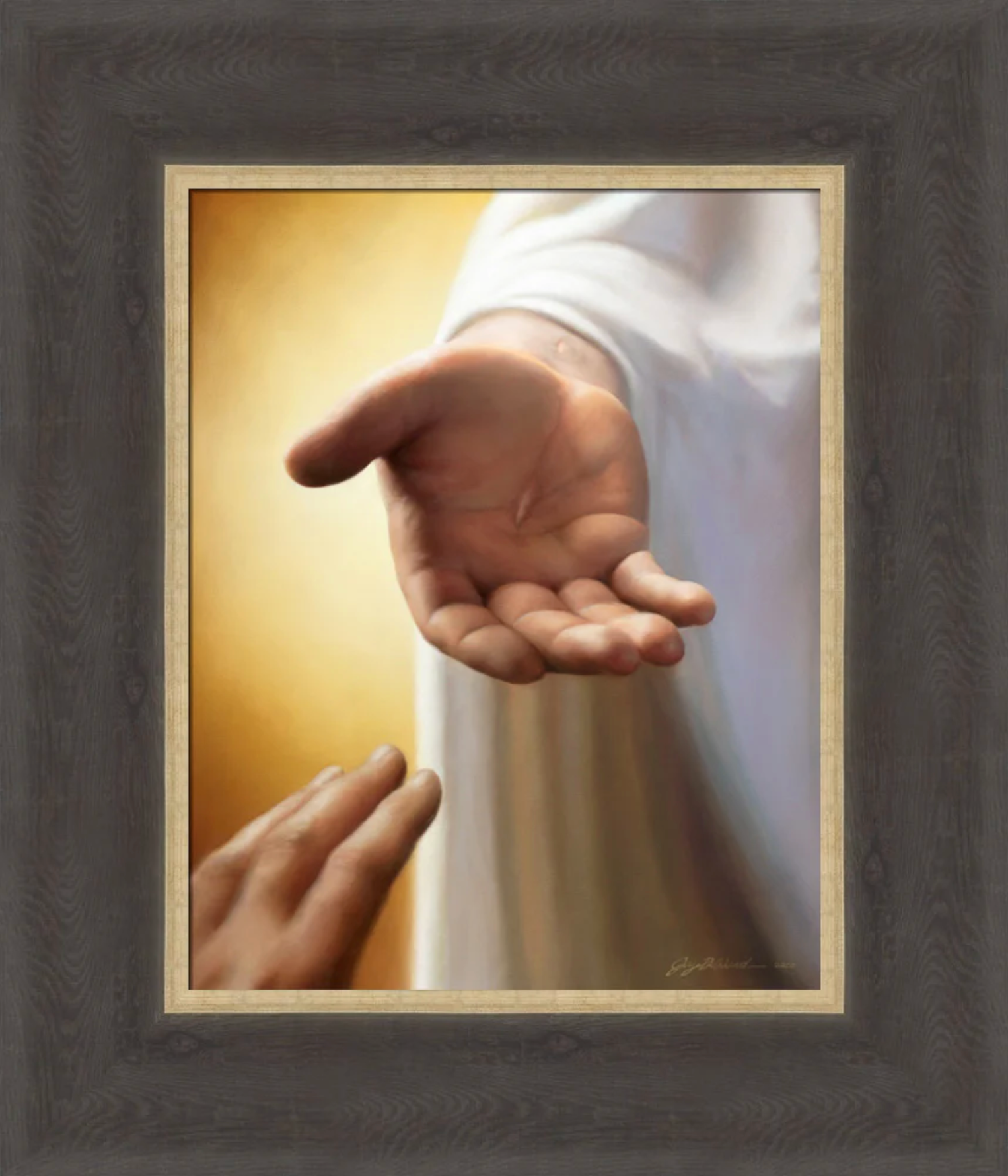 Within Our Grasp (14x12 Framed Textured Paper Print)