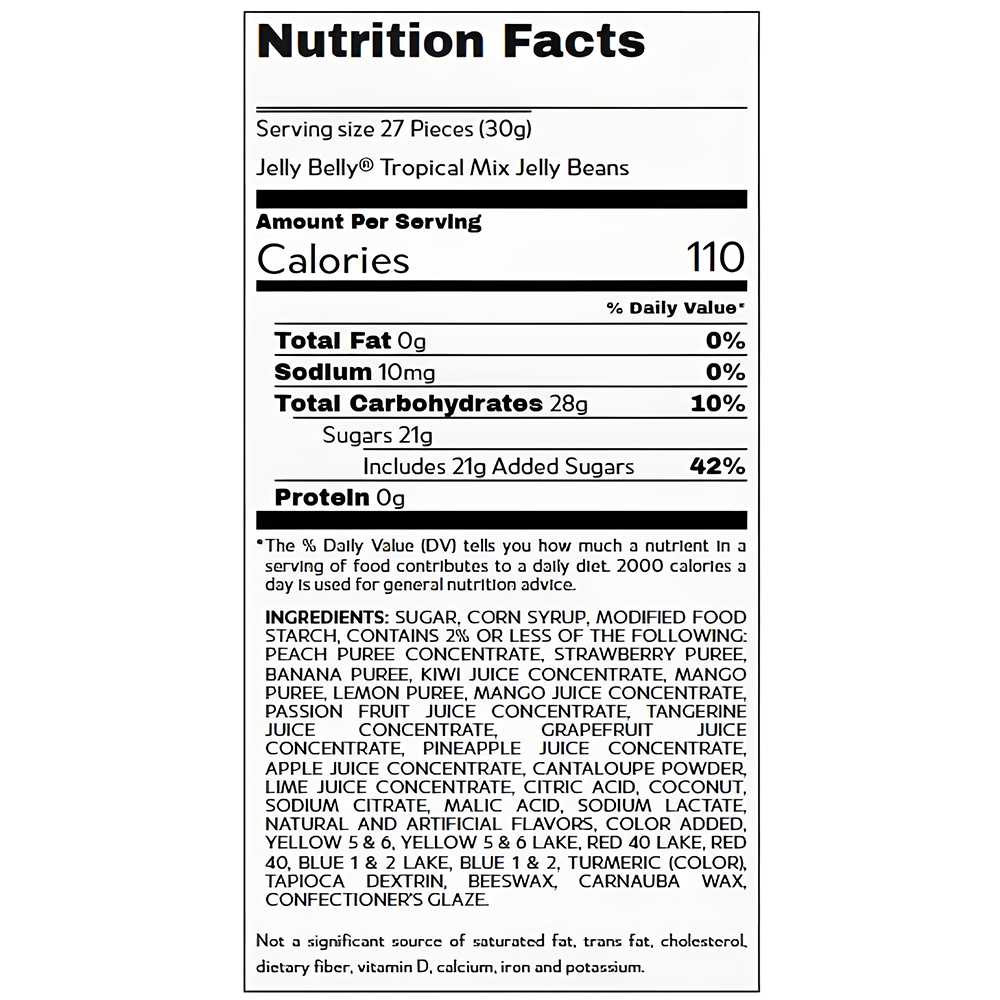 Jelly Belly Tropical 7.5 Oz Bag, , large image number 2