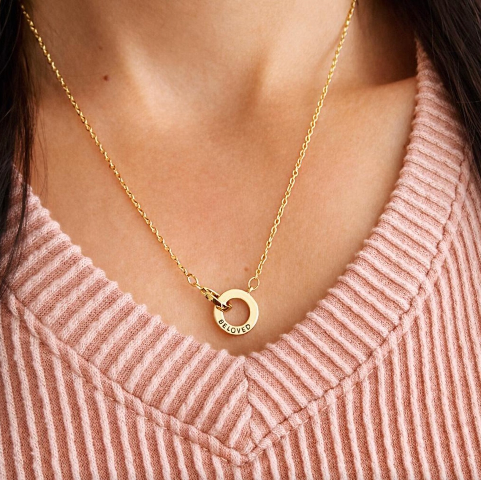 Beloved Interlocking Ring Necklace, , large image number 2