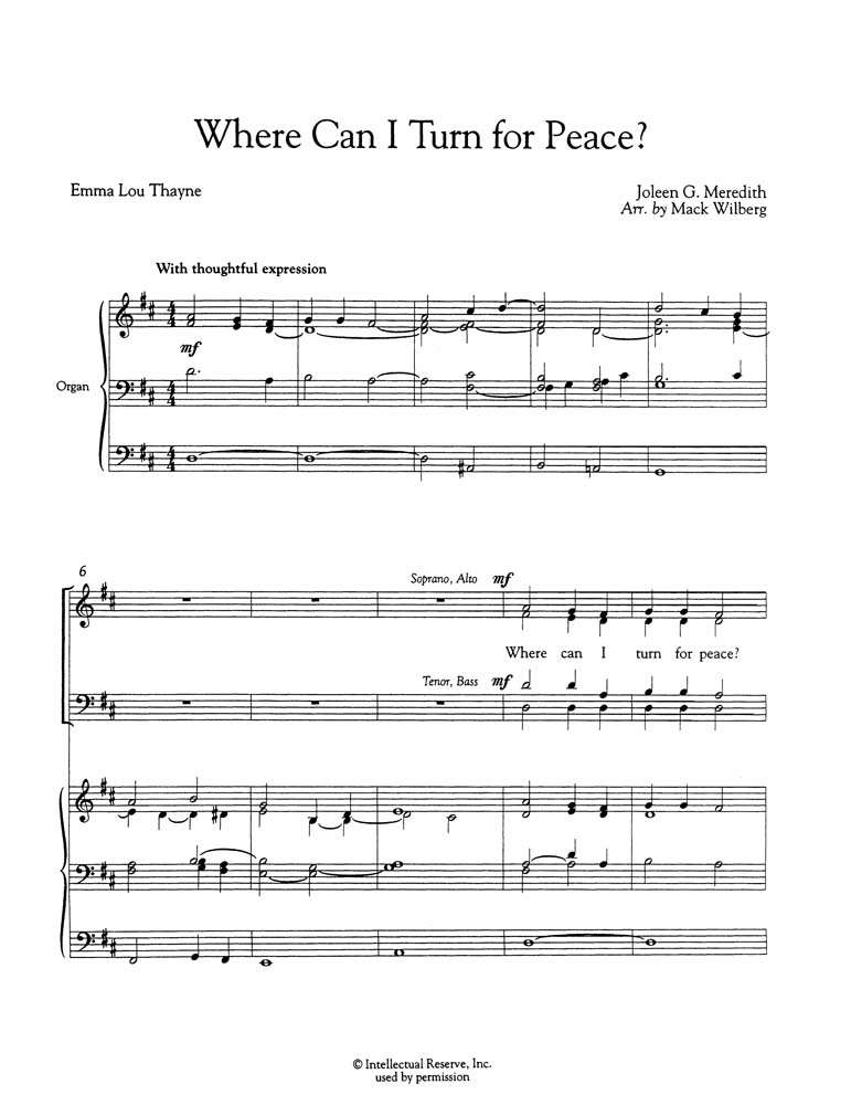 Where Can I Turn for Peace, , large image number 0