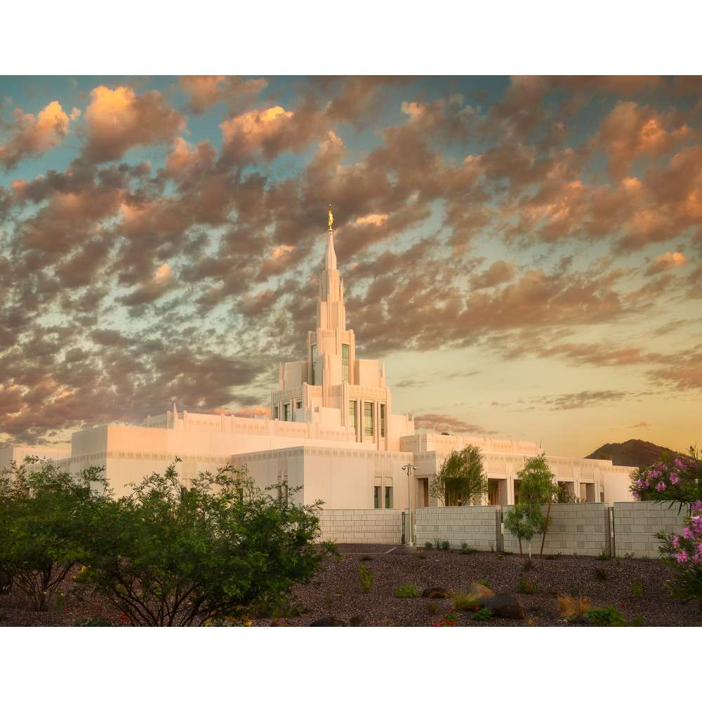 Phoenix Arizona Temple - Sunrise West Print (11x14), , large image number 0