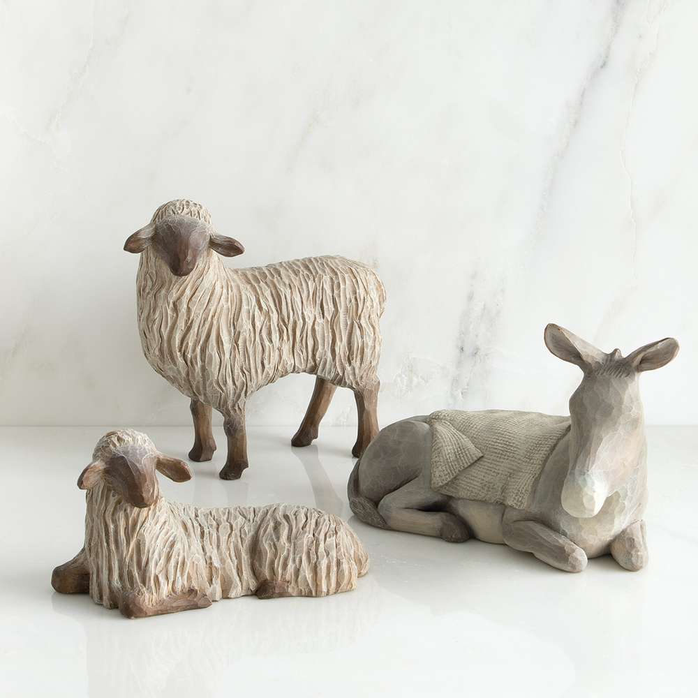 Willow Tree Gentle Animals Resin Nativity Figurines, , large image number 1