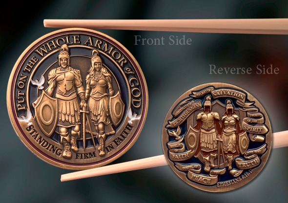 Armor of God Medallion Coin - TREASURES COIN | Deseret Book