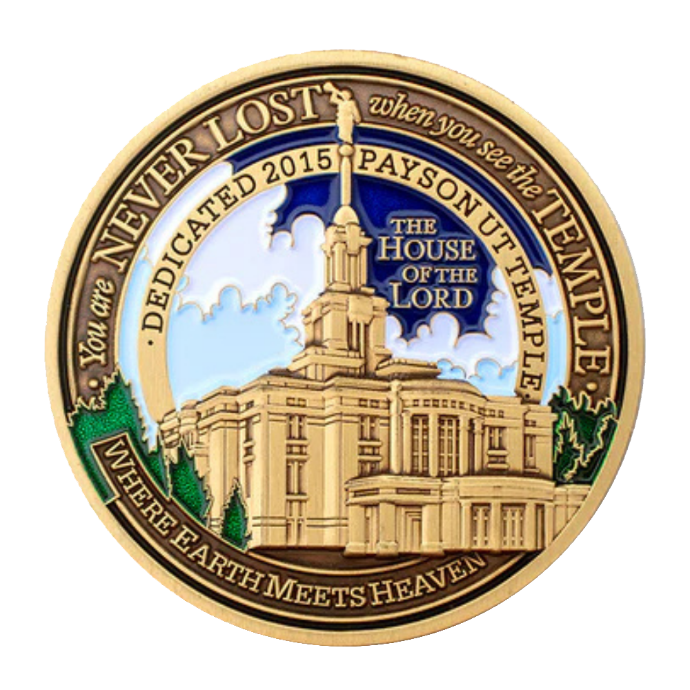 Payson Utah Temple Medallion Coin