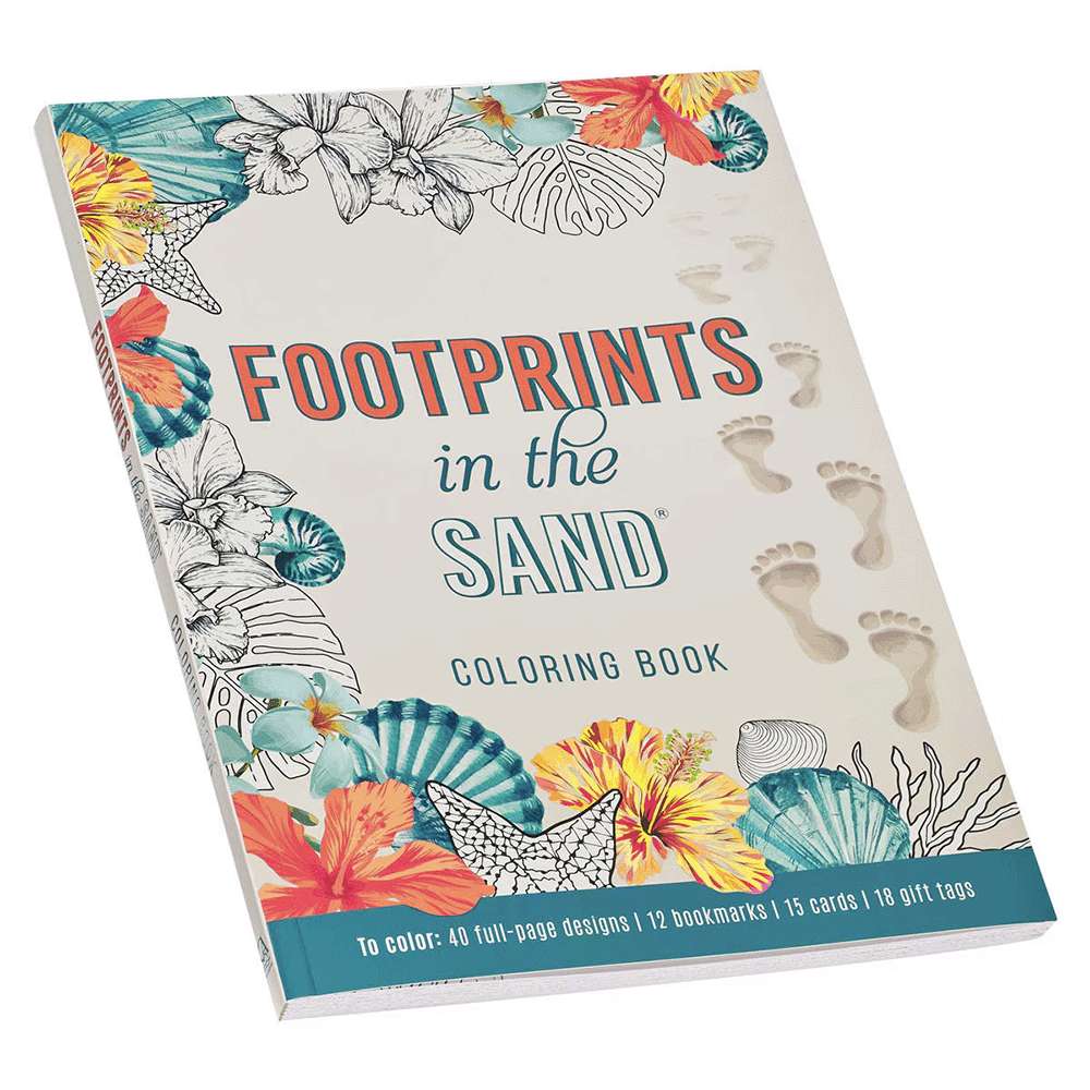 Footprints in the Sand Coloring Book, , large image number 8